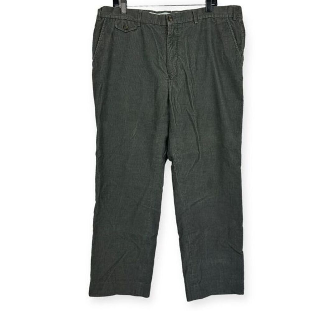 J. Mclaughlin Men's 40x30 CORDUROY Cords Classic Fit Straight Pants‎ Grey